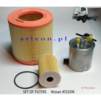 filtr oleju, powietrza, paliwa ATLEON ZD30 150 KM