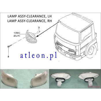 lampa pozycyjna prawa | Nissan ATLEON