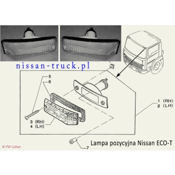 lampa pozycyjna Nissan ECO-T