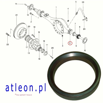 pierścień pod simering 43270-MA700 Nissan ATLEON 150KM