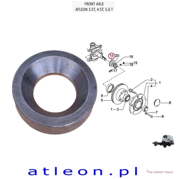 pierścień 40018-9X62A pod simering Nissan ATLEON do 5.6T